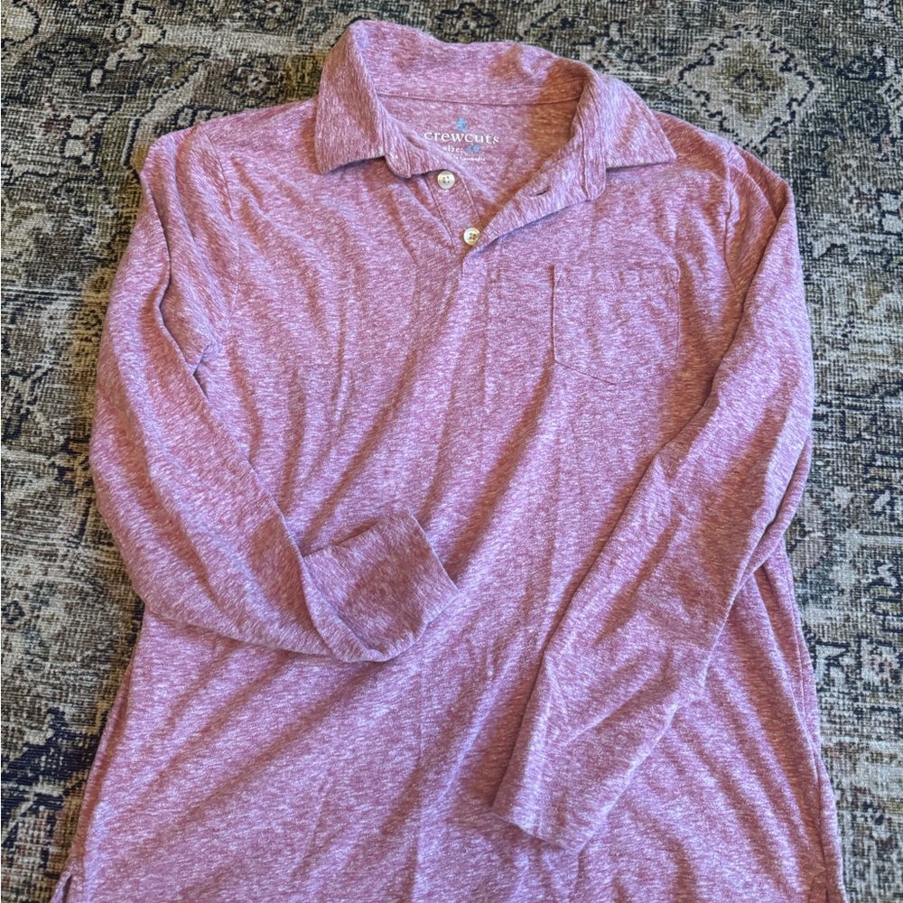 Boys Crewcuts Jcrew Long Sleeved Collared Shirt 10